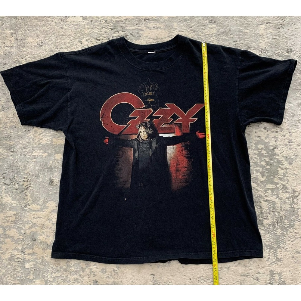 VTG Ozzy Osbourne 2007 "Black Rain" Tour Double-sided Black T-Shirt XL Collector